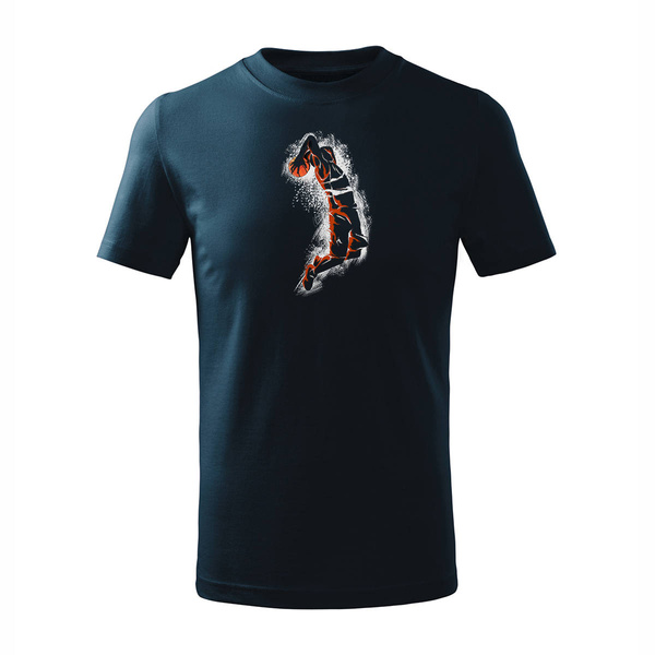 Koszulka dla dzieci dziecięca do koszykówki basketball koszykówka do kosza granatowa