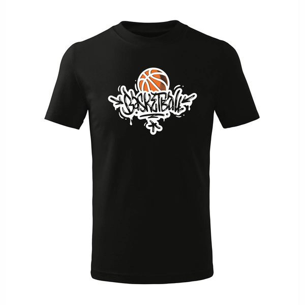 Koszulka dla dzieci dziecięca do koszykówki basketball koszykówka do kosza czarna