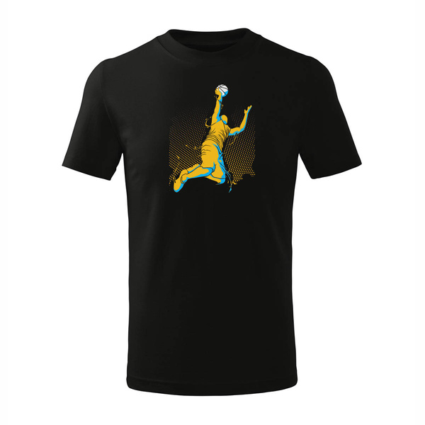 Koszulka dla dzieci dziecięca do koszykówki basketball koszykówka do kosza czarna