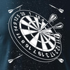 Wyprzedaż - koszulka dla dzieci dziecięca z rzutkami Dart Master rzutki gra w Darta granatowa
