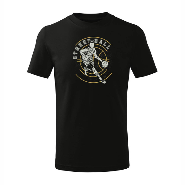 Koszulka dla dzieci dziecięca do koszykówki basketball koszykówka do kosza czarna