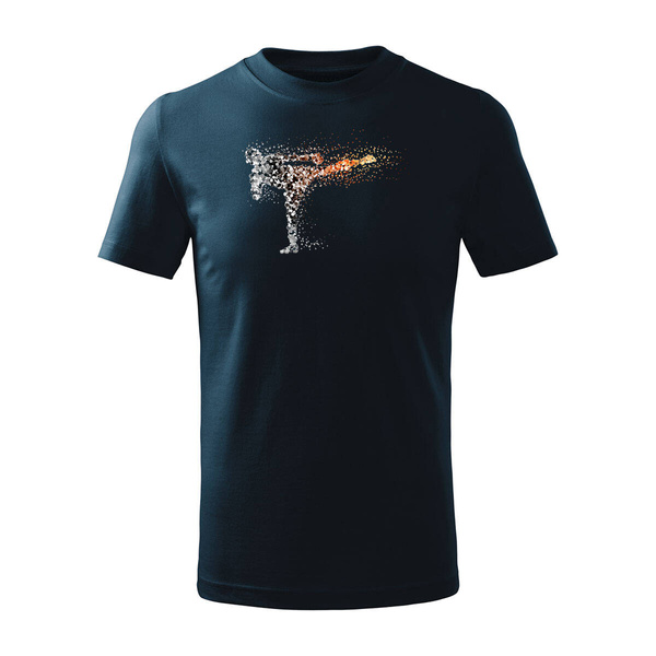 Koszulka dla dzieci dziecięca kickboxing granatowa