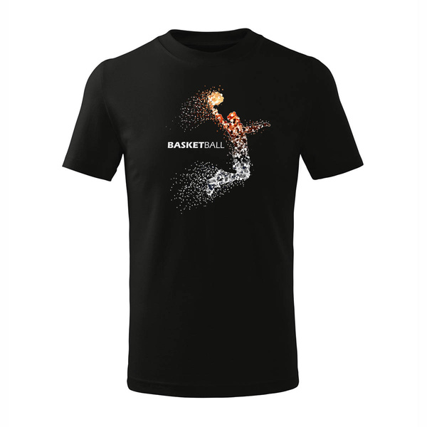 Koszulka dla dzieci dziecięca do koszykówki basketball koszykówka do kosza czarna