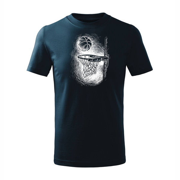 Koszulka dla dzieci dziecięca do koszykówki basketball koszykówka do kosza granatowa