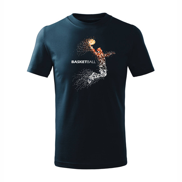 Koszulka dla dzieci dziecięca do koszykówki basketball koszykówka do kosza granatowa