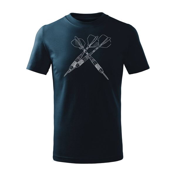 Koszulka dla dzieci dziecięca z rzutkami Dart Master rzutki gra w Darta granatowa