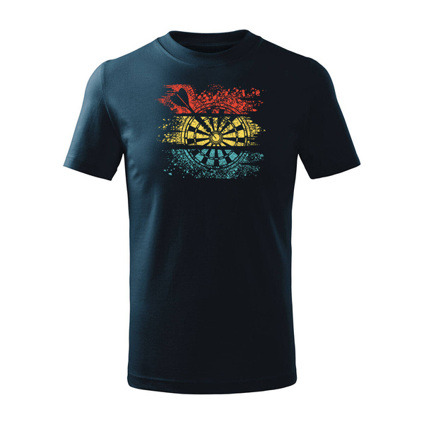 Koszulka dla dzieci dziecięca z rzutkami Dart Master rzutki gra w Darta granatowa