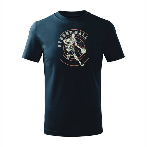 Koszulka dla dzieci dziecięca do koszykówki basketball koszykówka do kosza granatowa