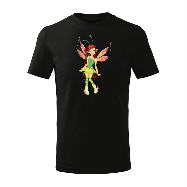 Koszulka dziecięca z wróżką wróżka z wróżkami czarna