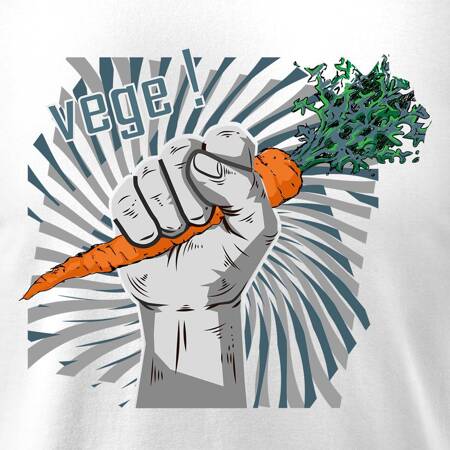 Koszulka dla dzieci dla wegetarian wegetariańska Vege biała
