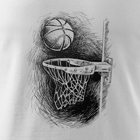 Koszulka dla dzieci dziecięca do koszykówki basketball koszykówka do kosza biała