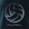Koszulka dla dzieci dziecięca do siatkówki z siatkówką siatkówka volleyball granatowa