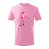 Koszulka dziecięca z flamingiem flaming we flamingi różowa